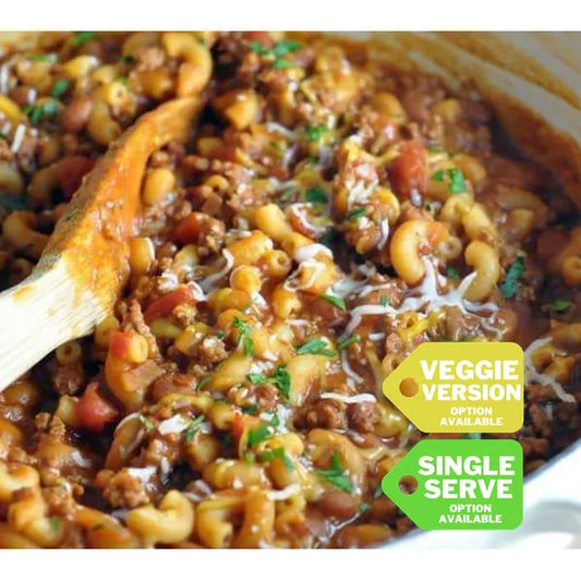 Chili Mac & Cheese (vegetarian option available)  — April 1