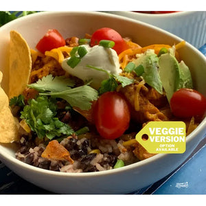 Cilantro Lime Fajita Bowls (vegetarian option available) — Grab & Go / freezer meal