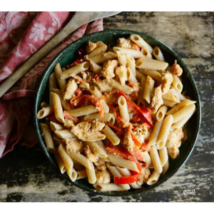 Creamy Cajun Shrimp (or Chicken) & Pepper Pasta — Grab & Go / freezer meal