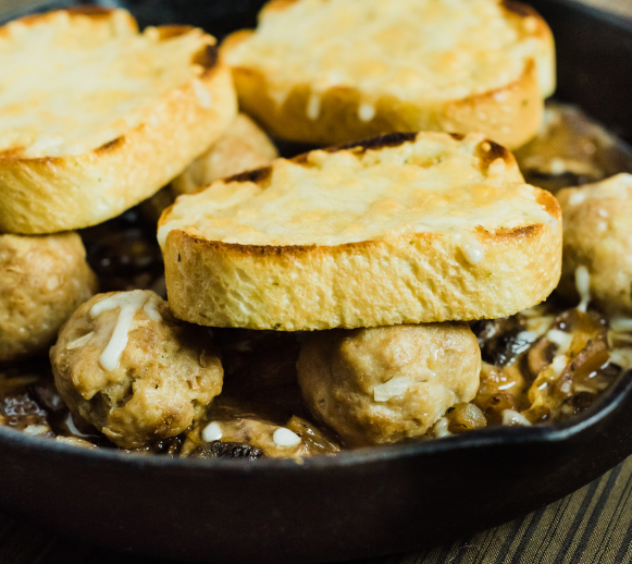 French Onion Meatballs — February 4 or February 9