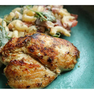 Grilled Montreal Chicken w/ BLT Pasta Salad — April 15