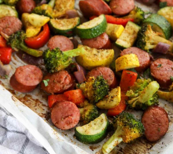 Sausage & Veggie Sheet Pan — Grab & Go / freezer meal