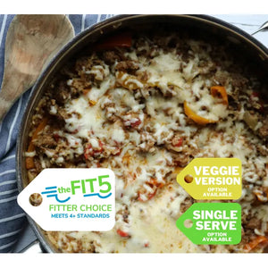 Unstuffed Peppers Skillet (vegetarian option available) —  October 15 or October 20