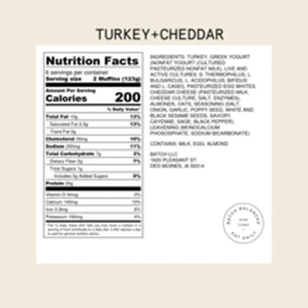 Turkey + Cheddar or Chocolate Peanut Butter or Banana Bread Muffin Batter by Batch Balanced — May 14 or May 19
