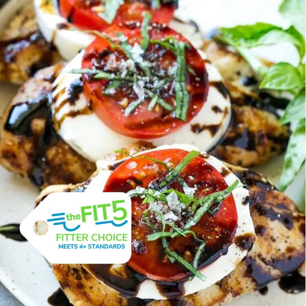 Grilled Caprese Chicken w/ Antipasto Salad — August 20 or August 25